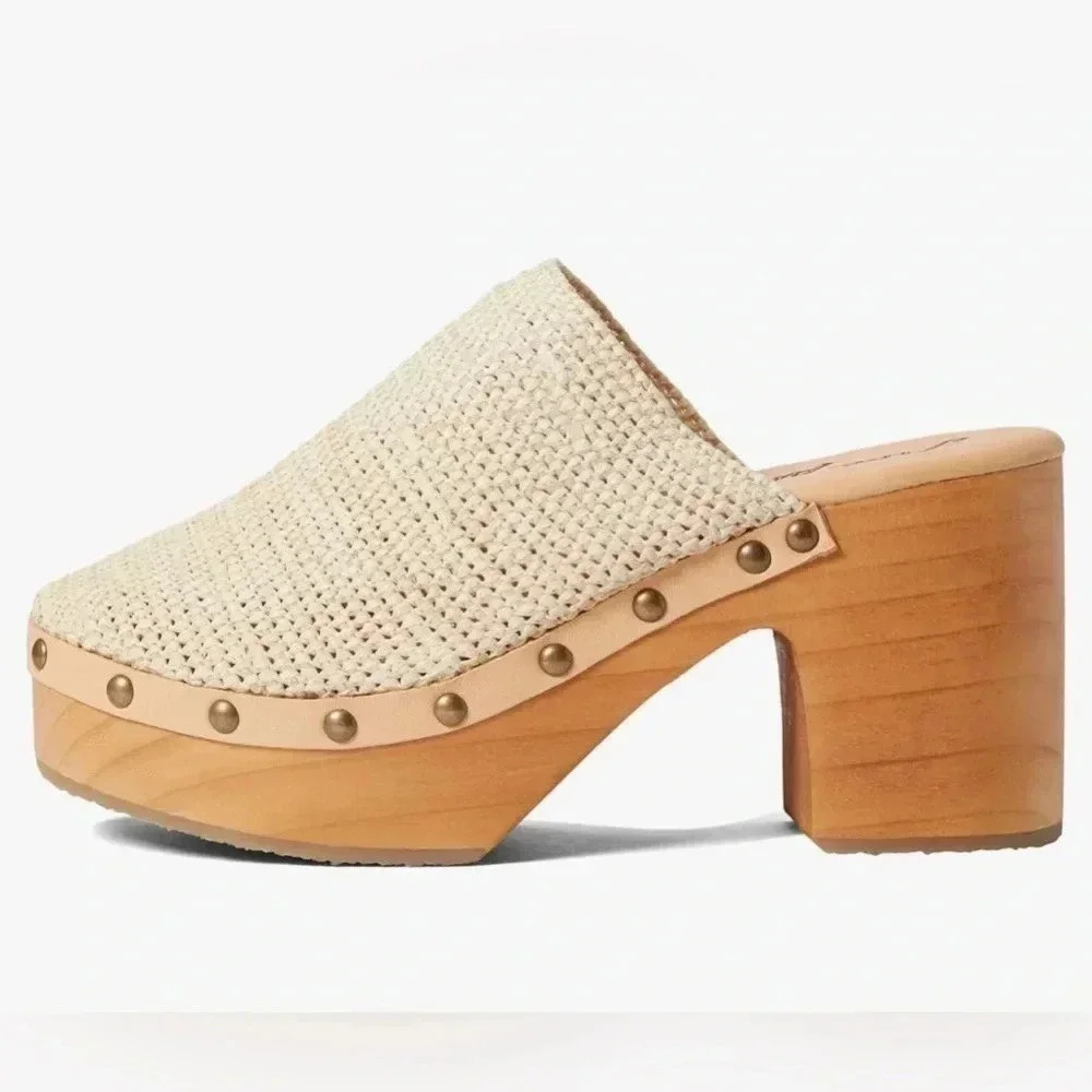 Free People Claudia Crochet Clogs in cream color size 41 or 11 - Picture 2 of 7